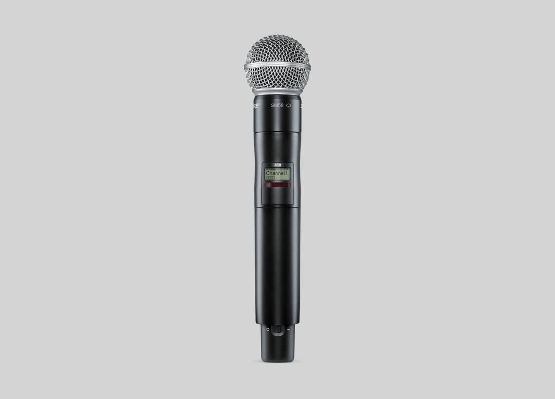 Shure Axient Digital Wireless Handheld Transmitter — AD2 — SM58