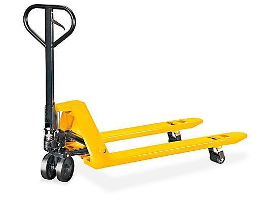 Uline Standard Pallet Truck — 5,500 lb × 48" × 27" Standard Pallet Jack